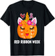 We Wear Red For Red Ribbon Week Awareness Red Ribbon Week T-Shirt - T-Shirt | Black