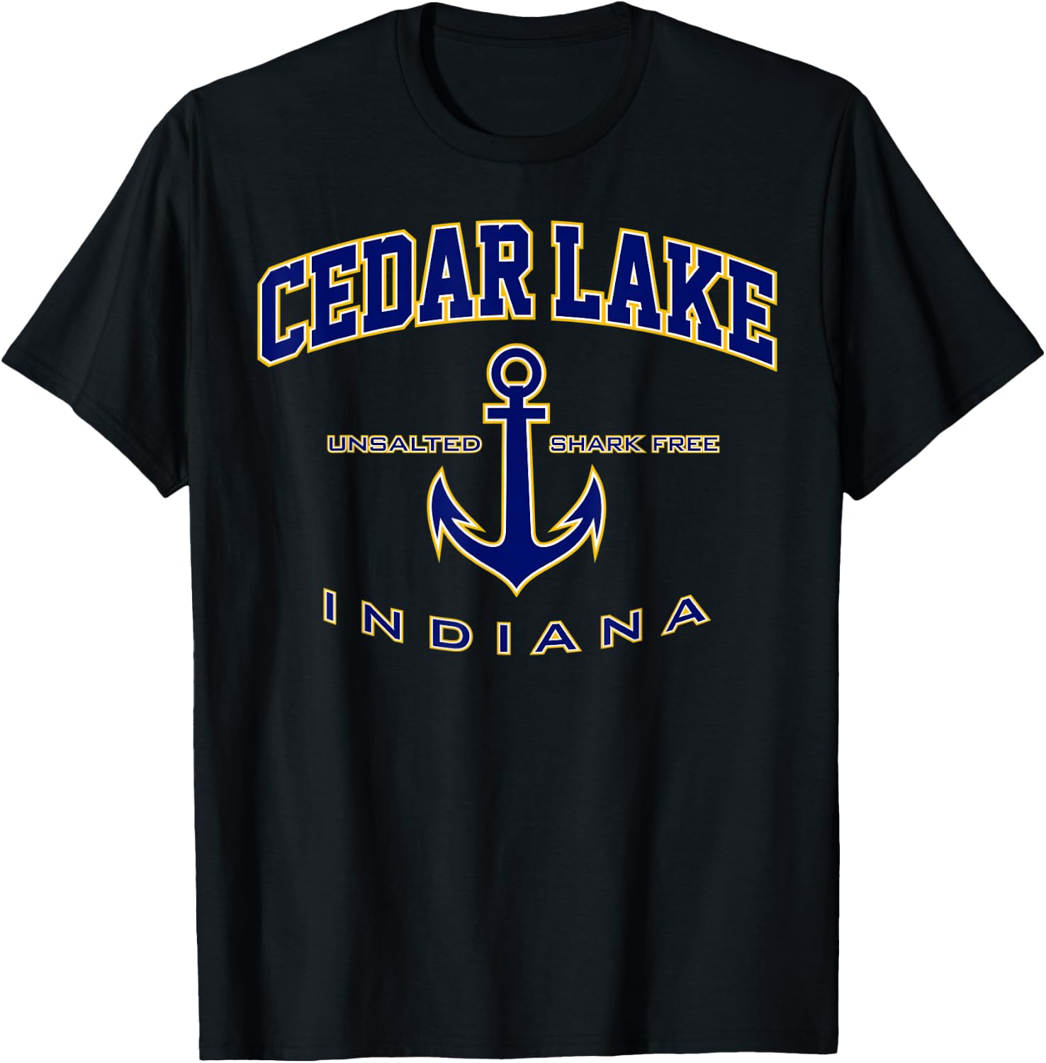 Cedar Lake IN T-Shirt - T-Shirt | Black