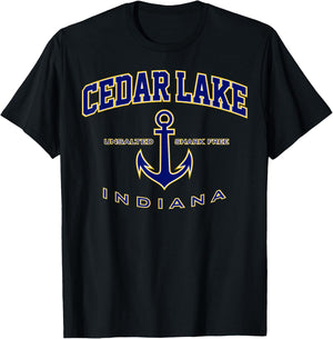 Cedar Lake IN T-Shirt - T-Shirt | Black