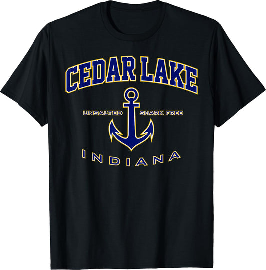 Cedar Lake IN T-Shirt - T-Shirt | Black