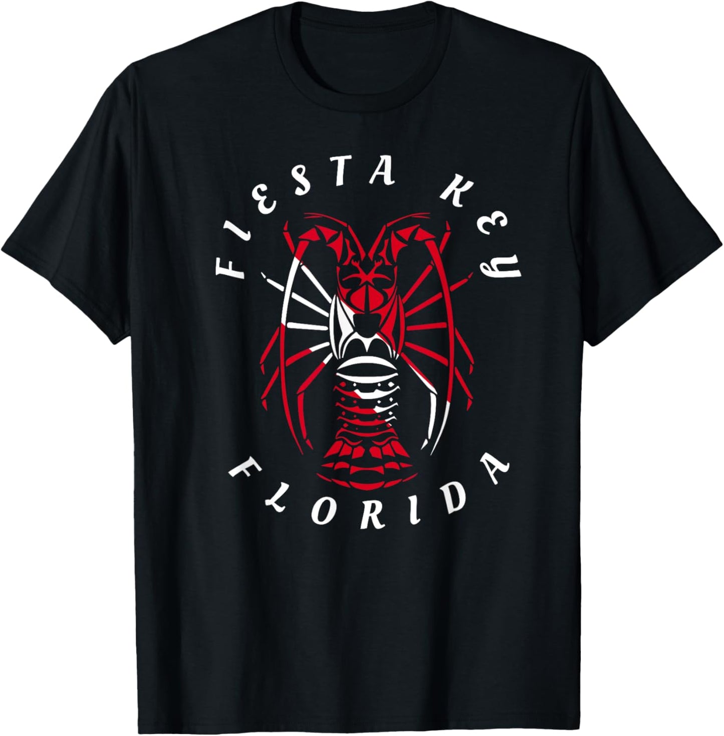 Fiesta Key Florida Keys Spiny Lobster Lobstering Diving T-Shirt - T-Shirt | Black
