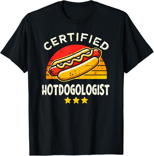 Funny Hotdog Shirt Women Sausage Hot Dog Lover T-Shirt - T-Shirt | Black