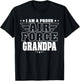 Proud Air Force Grandpa Patriotic Pride Military Grandfather T-Shirt - T-Shirt | Black