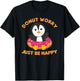Cute Penguin Funny Animals In Donut Sweet Pastry Penguins T-Shirt - T-Shirt | Black