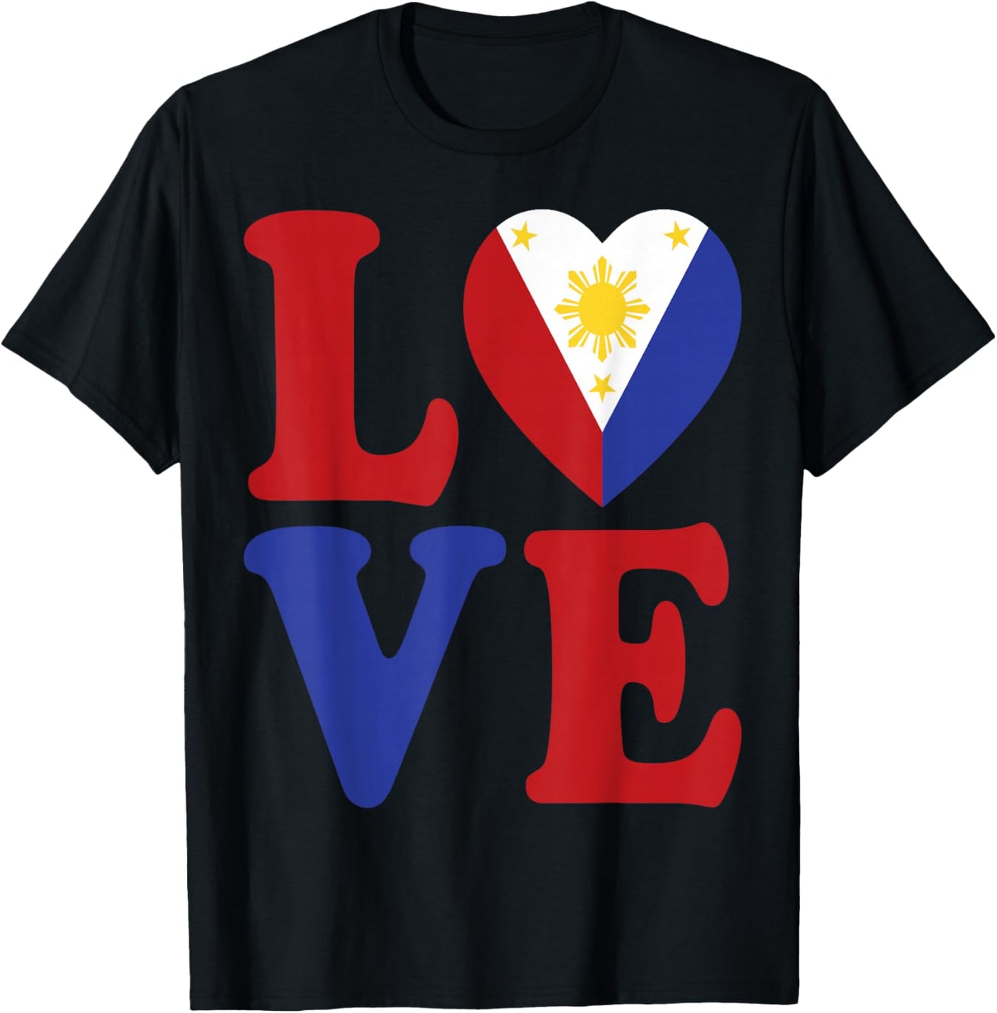 Filipino Patriotic Women & Men From Philippines Flag Country T-Shirt - T-Shirt | Black