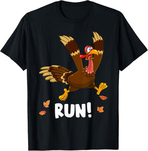 Thanksgiving Turkey Running Outfit Gear Costume Turkey Trot T-Shirt - T-Shirt | Black