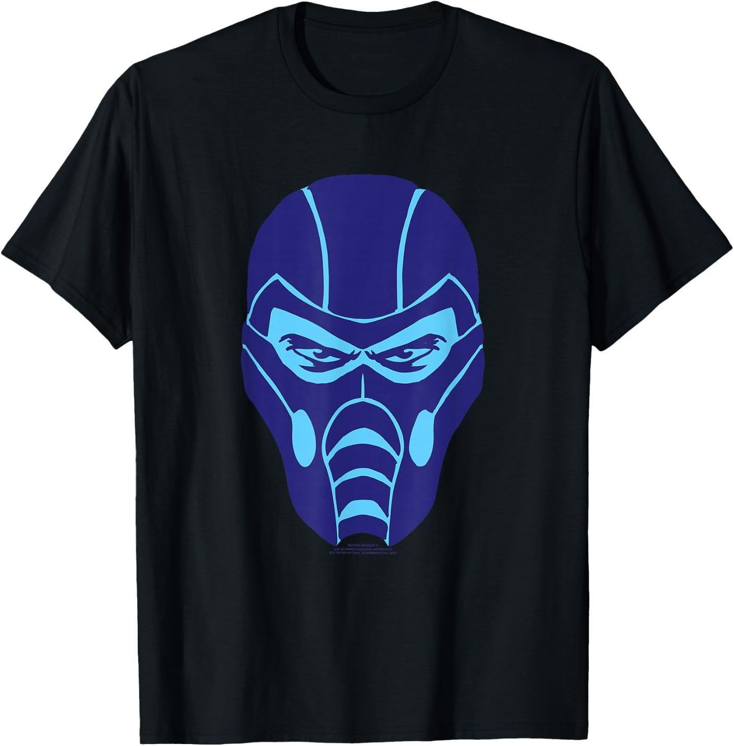 Mortal Kombat 9 Sub-Zero Face Icon T-Shirt - T-Shirt | Black