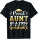 Proud Aunt of a 2026 Graduate Senior Graduation Women T-Shirt - T-Shirt | Black