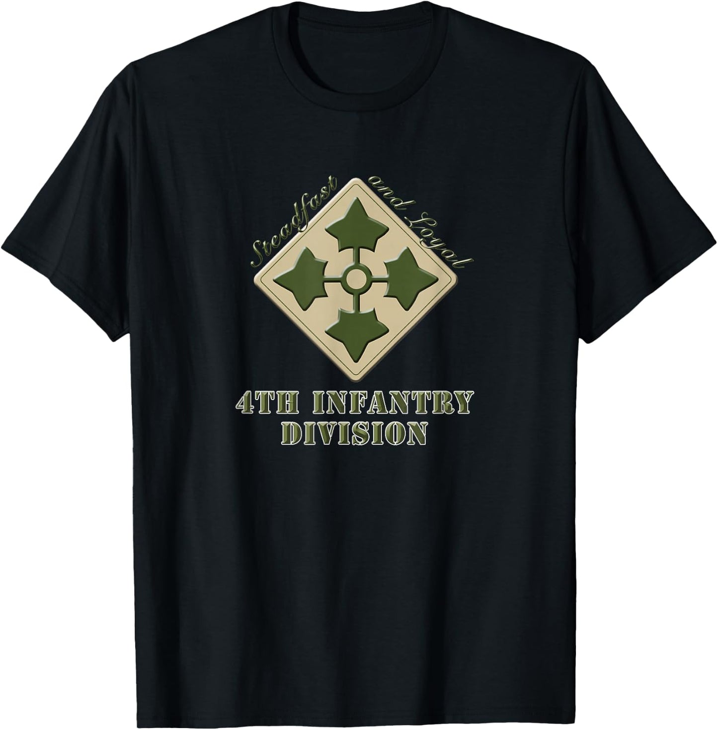 U.S. Army 4th Infantry Division T-Shirt - T-Shirt | Black