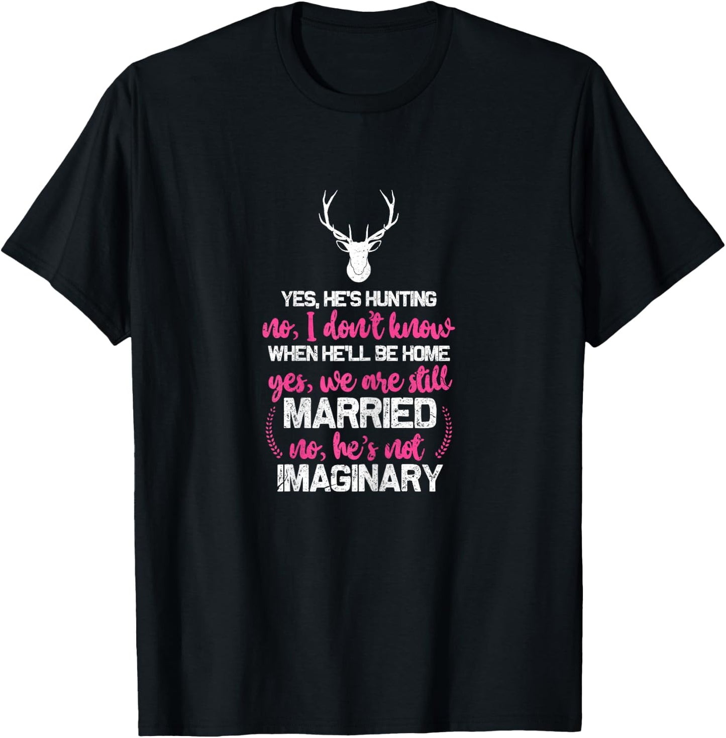 Hunt Wife Shirt Funny Hunters Wife T-Shirt - T-Shirt | Black