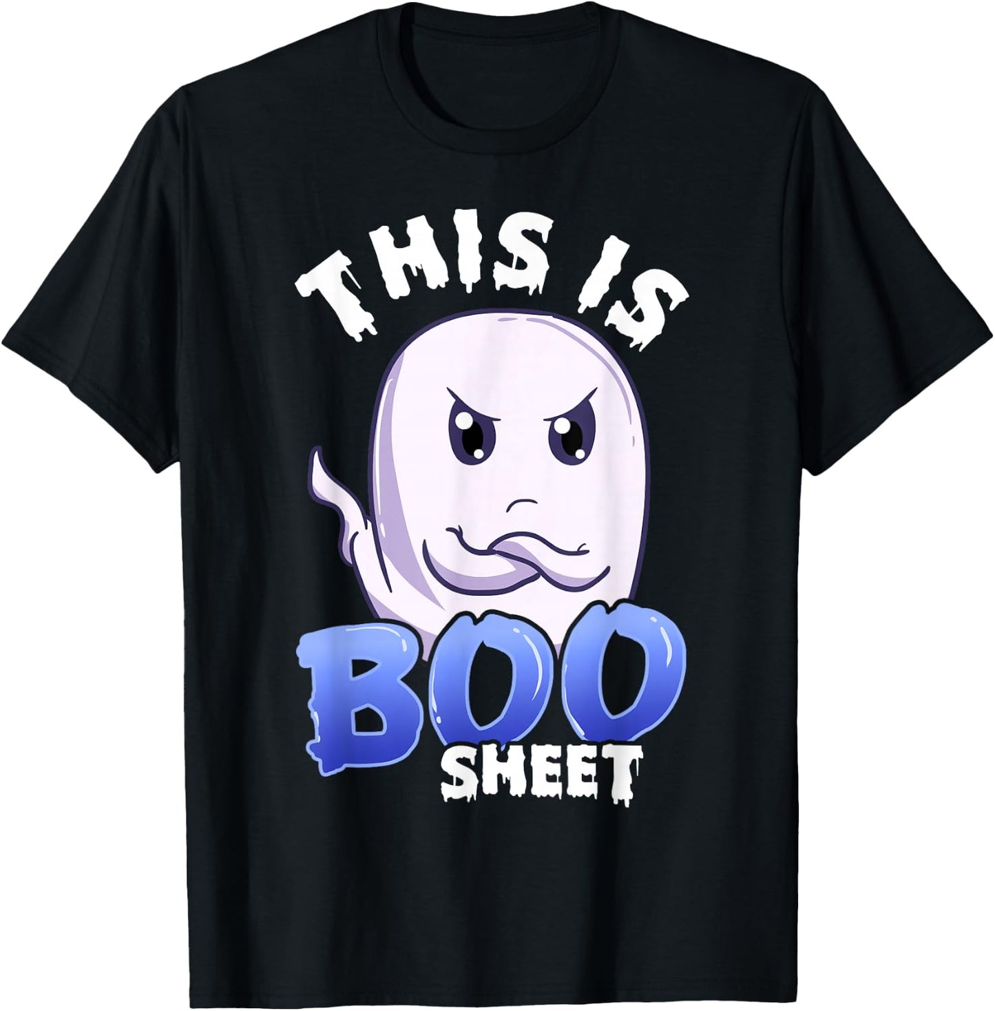 This Is Boo Sheet Boo Sheet HALLOWEEN GHOST T-Shirt - T-Shirt | Black