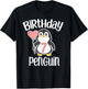 7th Birthday Penguin Shirt - 7 Year Old Birthday T-Shirt - T-Shirt | Black