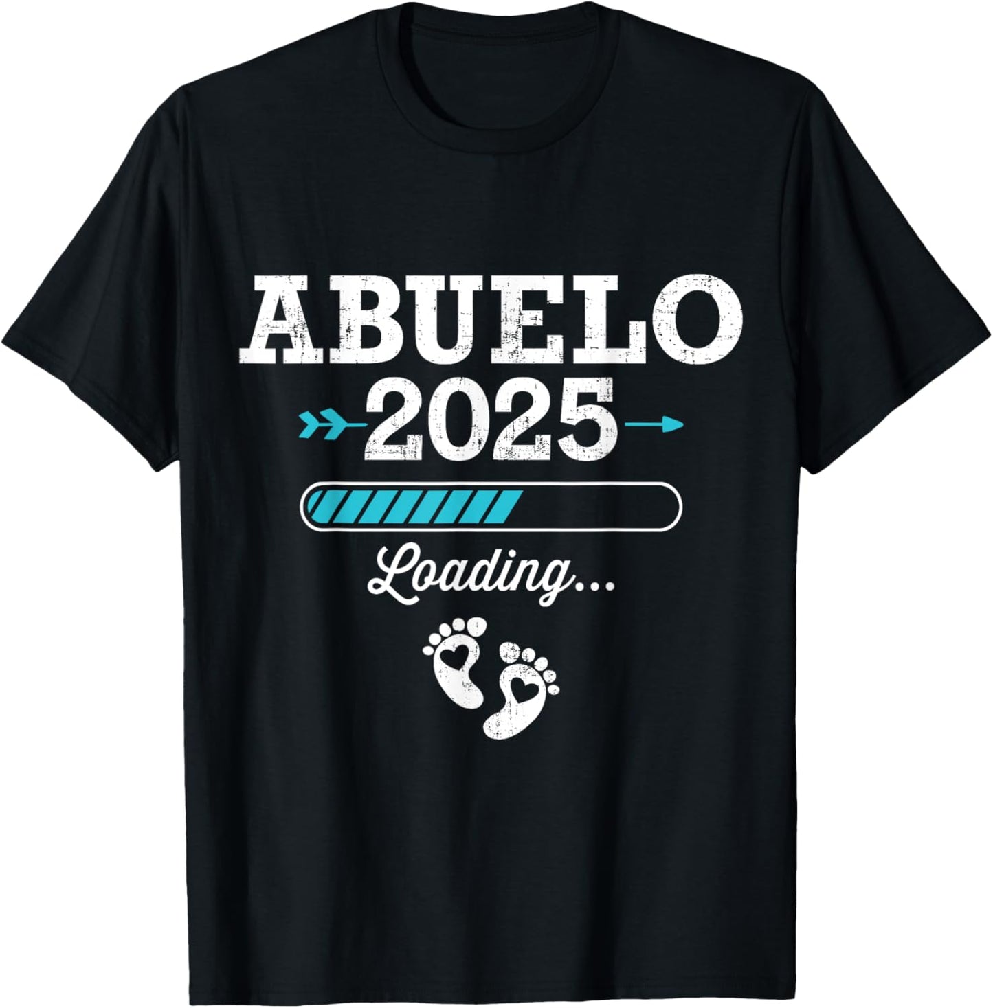Abuelo 2025 loading T-Shirt - T-Shirt | Black