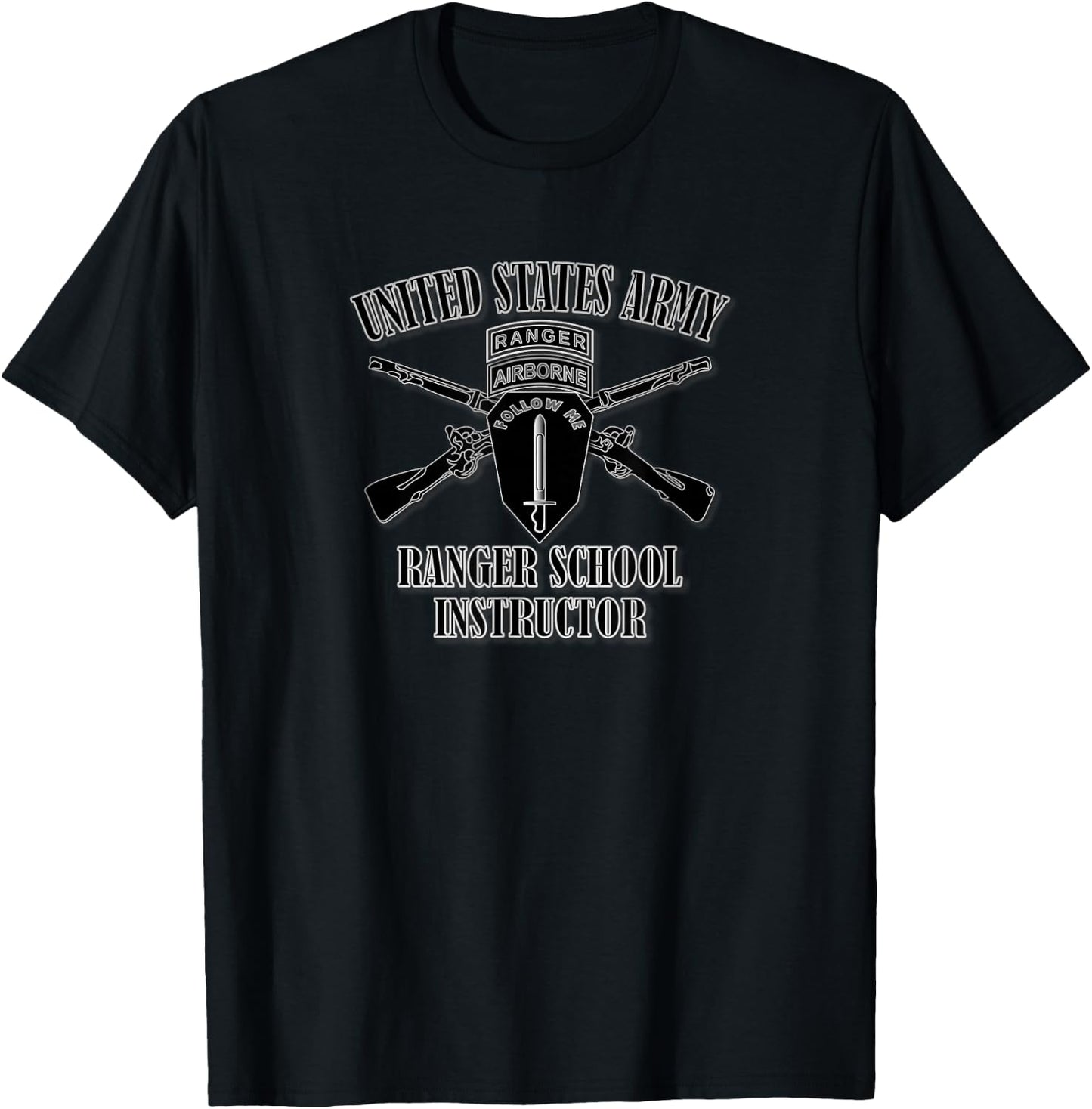 U.S. Army Ranger School Instructor (Front Design) T-Shirt - T-Shirt | Black