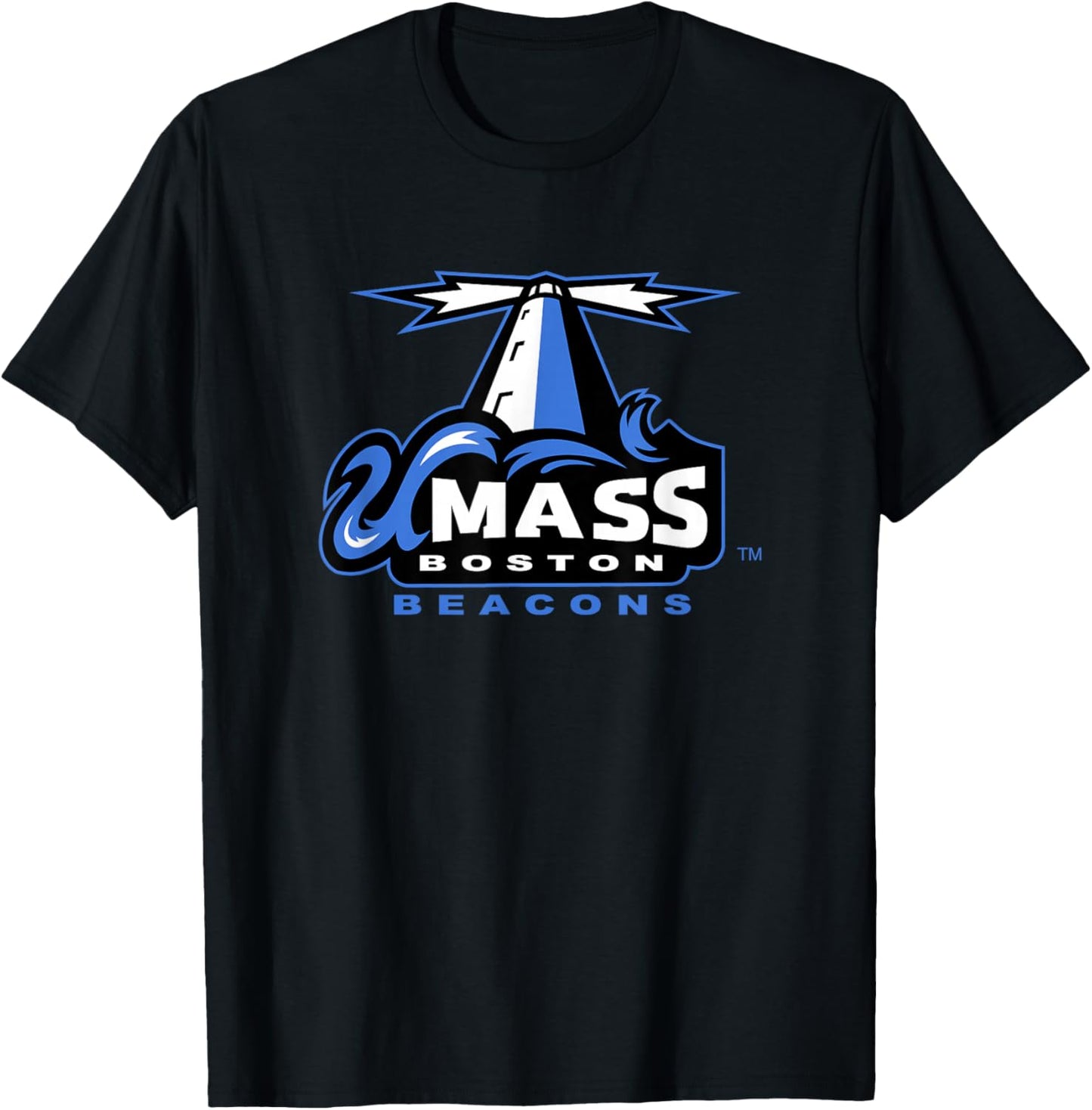 UMass Boston Beacons | NCAA University Merch | PPMASB01 T-Shirt - T-Shirt | Black