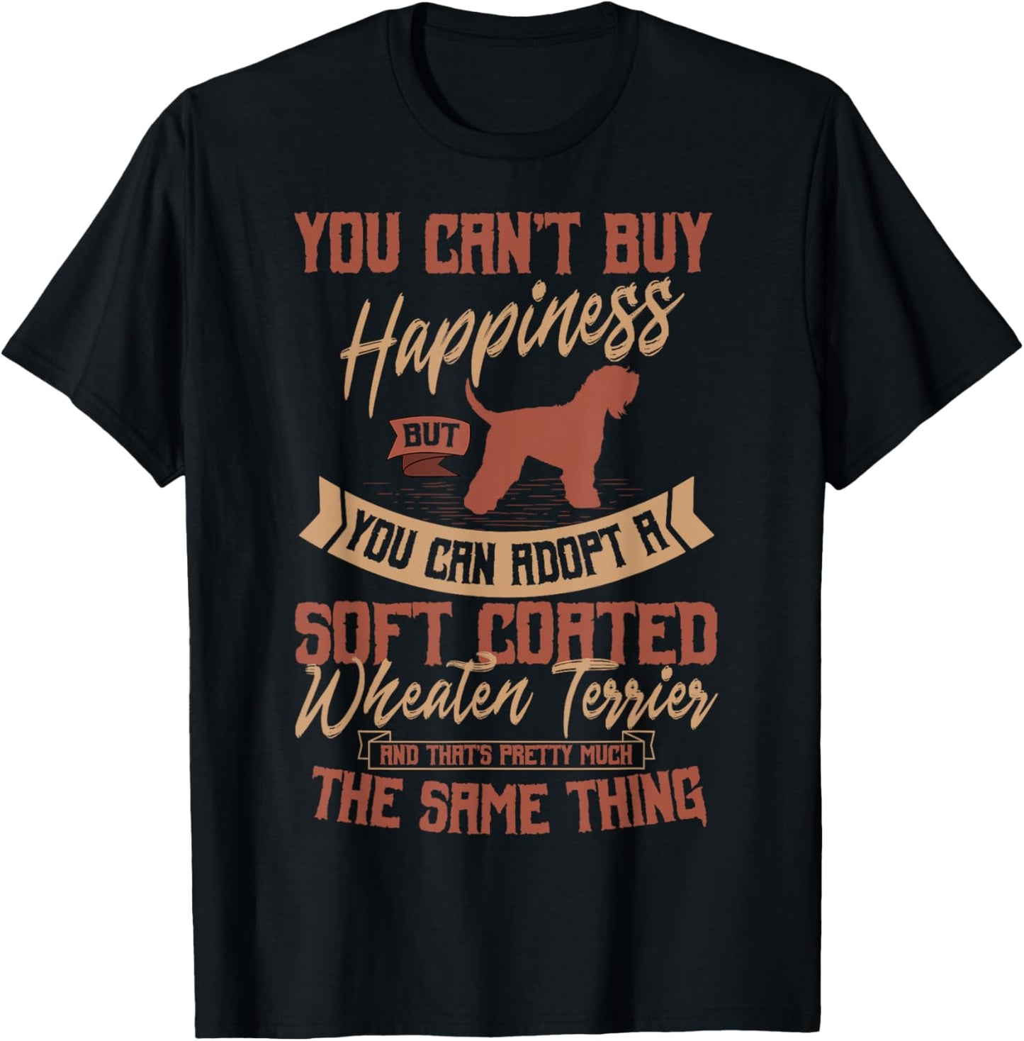 Soft Coated Wheaten Terrier Dog Owner Fur Parent Whatie T-Shirt - T-Shirt | Black