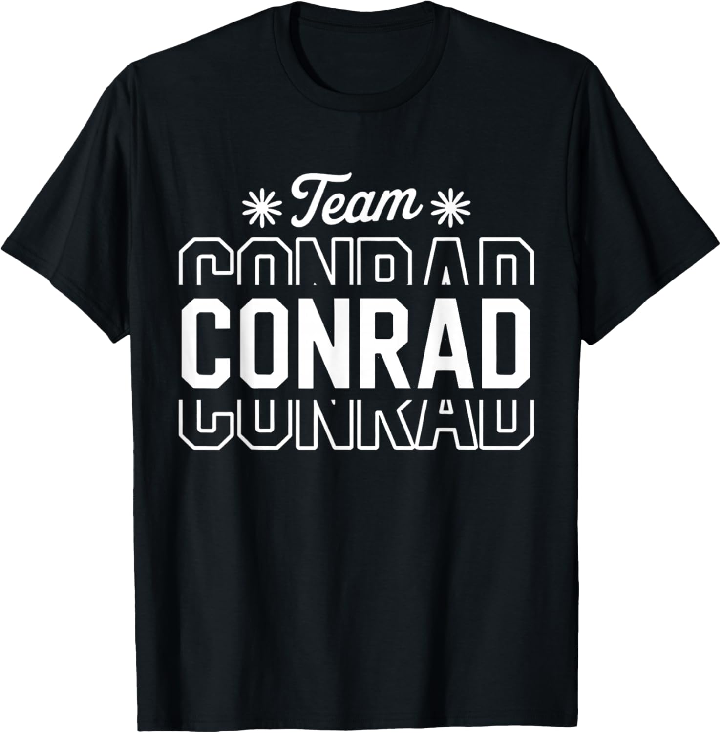 Retro Floral Team Conrad T-Shirt - T-Shirt | Black