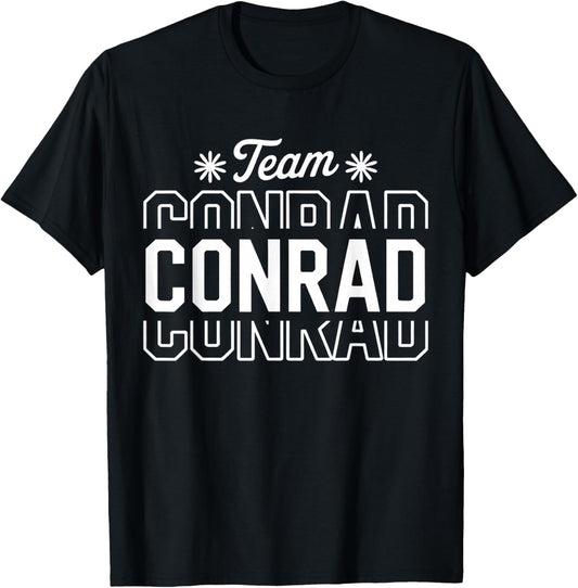 Retro Floral Team Conrad T-Shirt - T-Shirt | Black