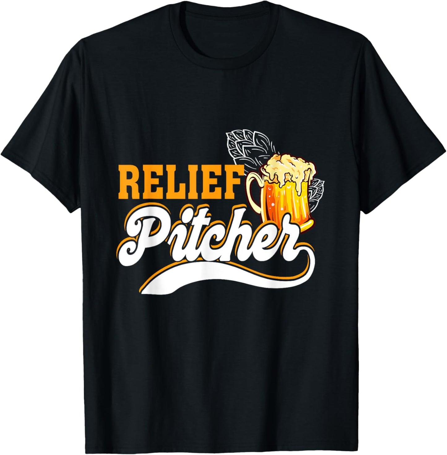 Relief Pitcher Beer And Baseball Minor League Baseball Life T-Shirt - T-Shirt | Black