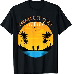 Surf Lover - Panama City Beach Florida T-Shirt - T-Shirt | Black