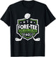 40th Birthday Fore- Still on Par 40th Golf Birthday T-Shirt - T-Shirt | Black