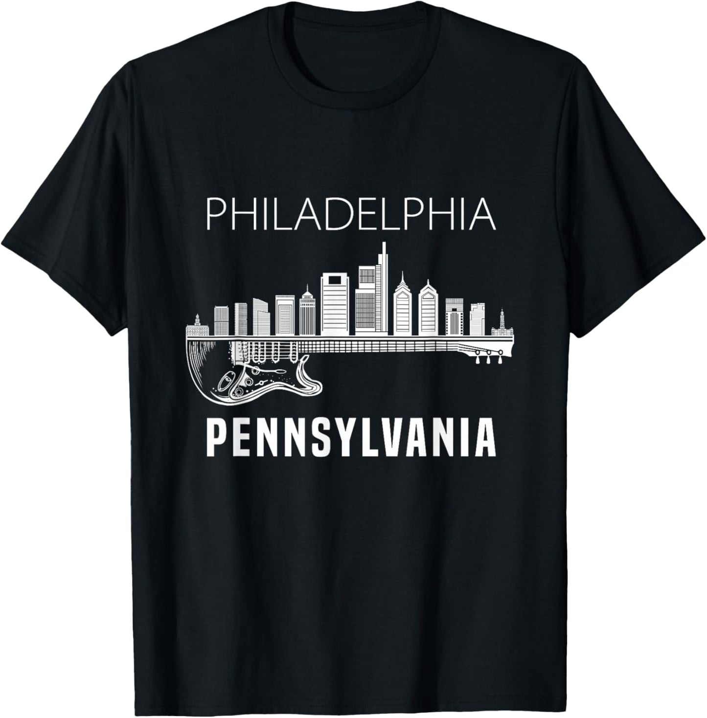 Philadelphia Pennsylvania Skyline Philadelphia Souvenir T-Shirt - T-Shirt | Black