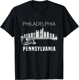 Philadelphia Pennsylvania Skyline Philadelphia Souvenir T-Shirt - T-Shirt | Black