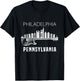 Philadelphia Pennsylvania Skyline Philadelphia Souvenir T-Shirt - T-Shirt | Black