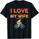 Funny Mountain Bike Art Dad MTB Mountain Biking T-Shirt - T-Shirt | Black