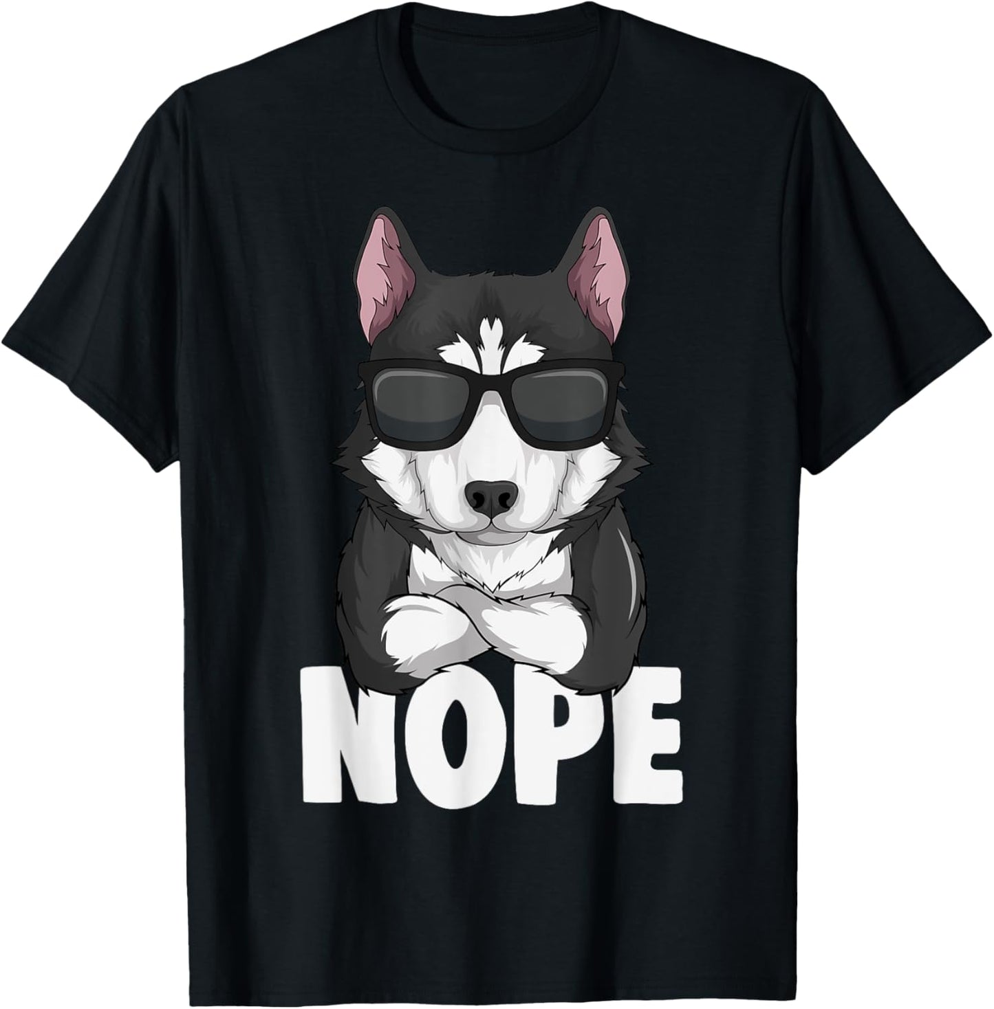 Husky Dog Kids Boys Girls Women T-Shirt - T-Shirt | Black