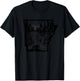 Arkansas map and landscape, hunting, fishing, outdoor lover T-Shirt - T-Shirt | Black
