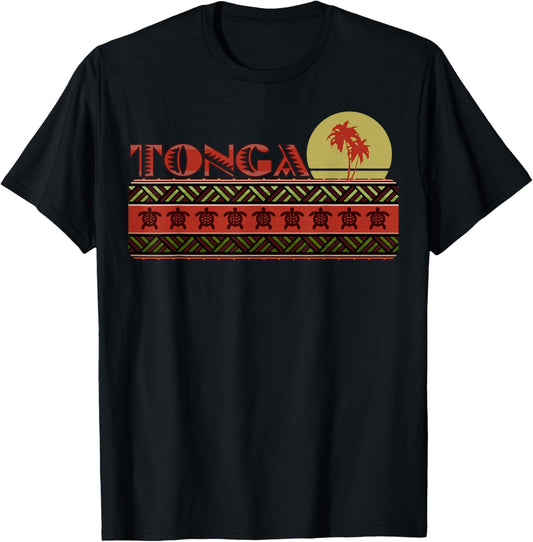 Tonga Tongan Men Women Island Vacation Travel Souvenir T-Shirt - T-Shirt | Black