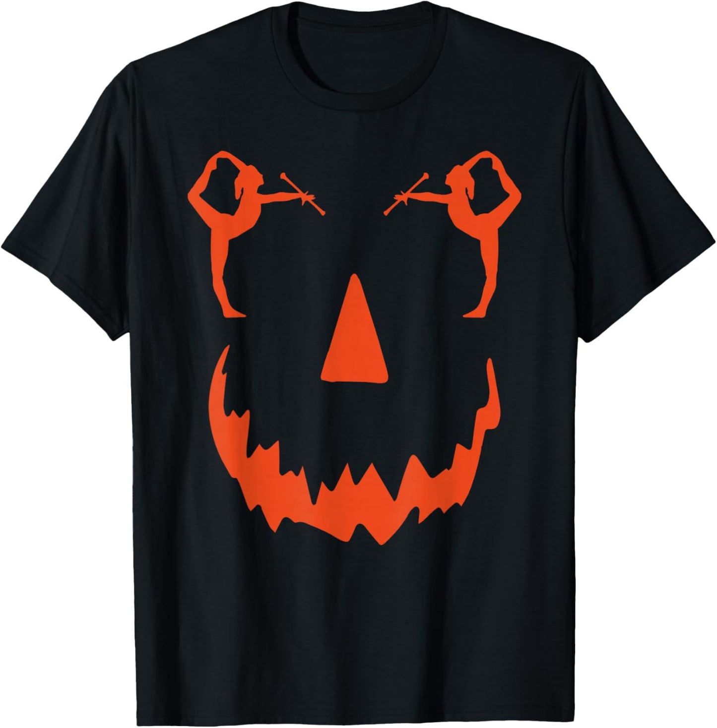pumpkin Baton Twirler halloween T-Shirt - T-Shirt | Black