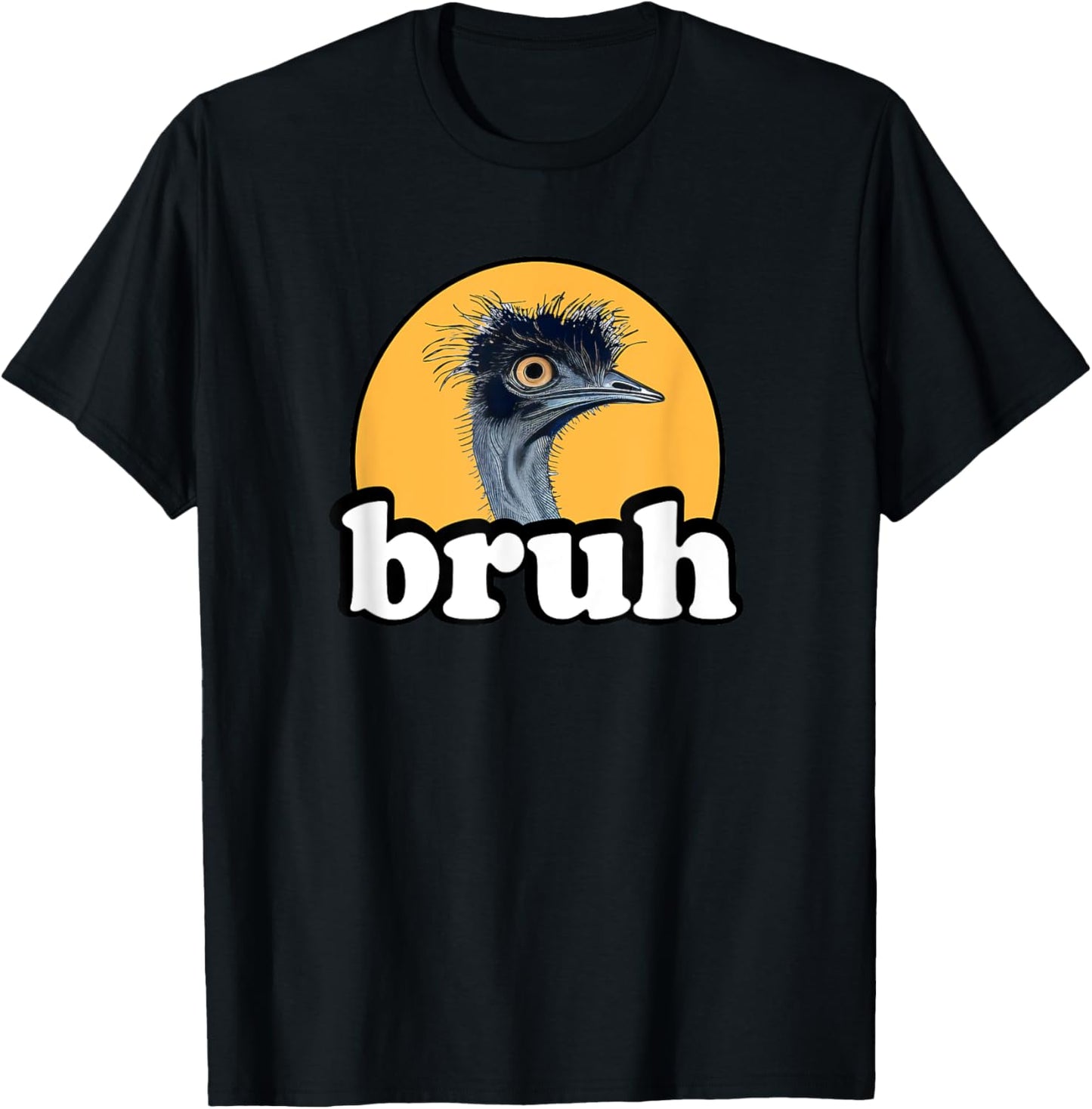 Zookeeper Funny Bruh Kids Flightless Bird Emu Lover T-Shirt - T-Shirt | Black