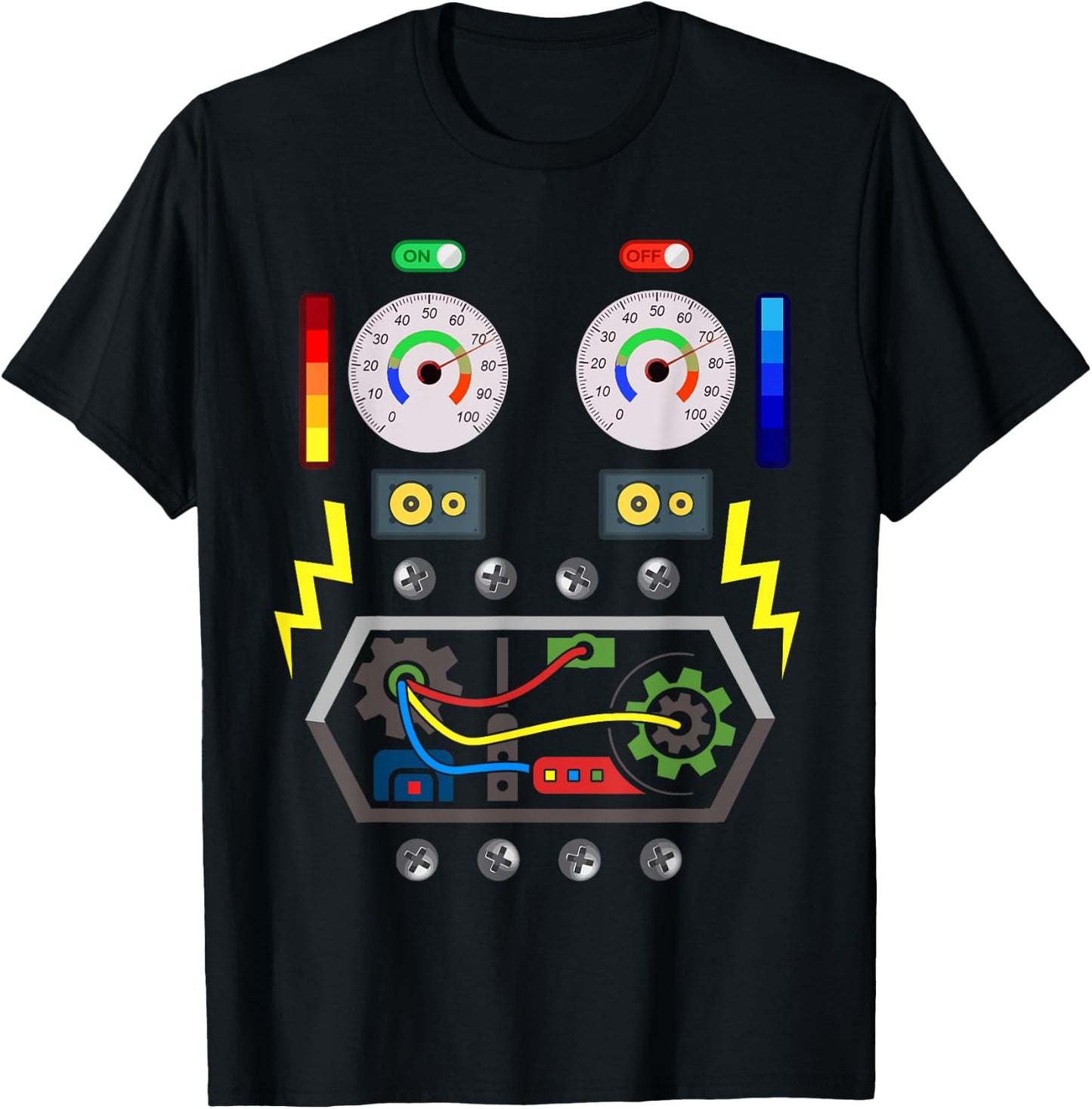 Robot Costume for Boys, Girls, Children, Robots T-Shirt - T-Shirt | Black