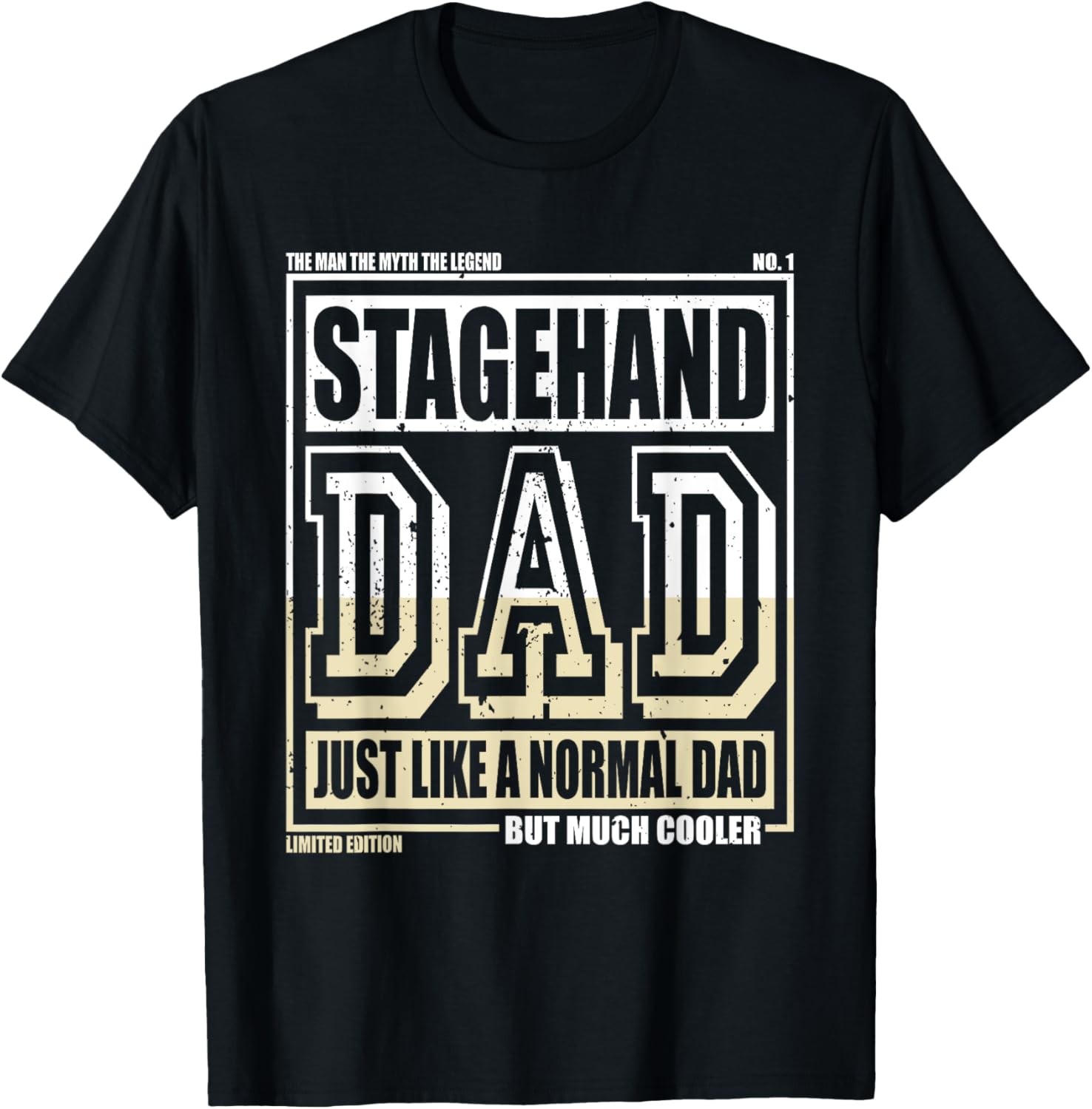 Like A Normal Dad Father Stagehand T-Shirt - T-Shirt | Black