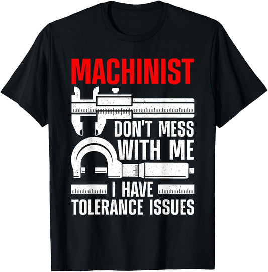 Funny Machinist Art Women Machine Operator Machinist T-Shirt - T-Shirt | Black