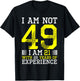 49th Birthday Man Woman 49 Year Old Gift T-Shirt - T-Shirt | Black