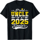 Proud Uncle of a 2025 Senior Graduate, Funny Graduation T-Shirt - T-Shirt | Black