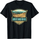 Great Sand Dunes National Park Illustration Retro Badge T-Shirt - T-Shirt | Black