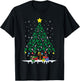 Faith Cross Christian Holiday Family Matching Christmas Tree T-Shirt - T-Shirt | Black