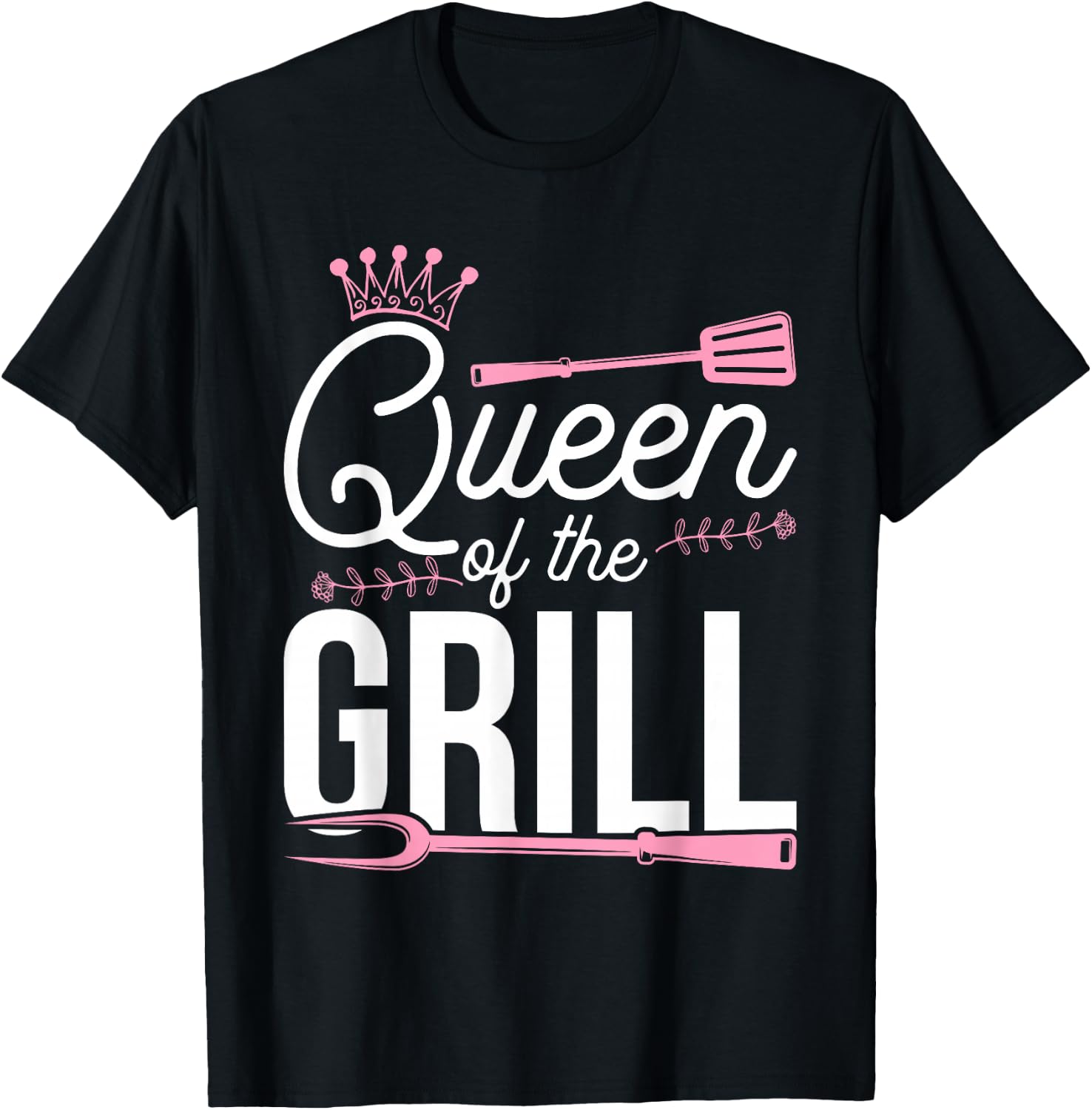 Queen Of The Grill Smoked Meat BBQ Barbecue T-Shirt - T-Shirt | Black