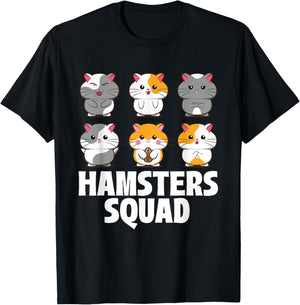 Hamsters Squad - Animal Whisperer Pet Owner Rodent Lover T-Shirt - T-Shirt | Black