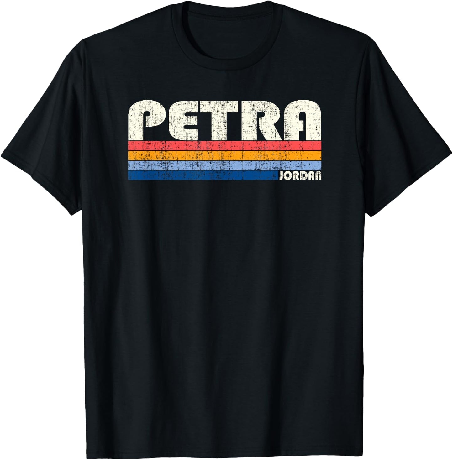 Vintage 70s 80s Style Petra, Jordan T-Shirt - T-Shirt | Black
