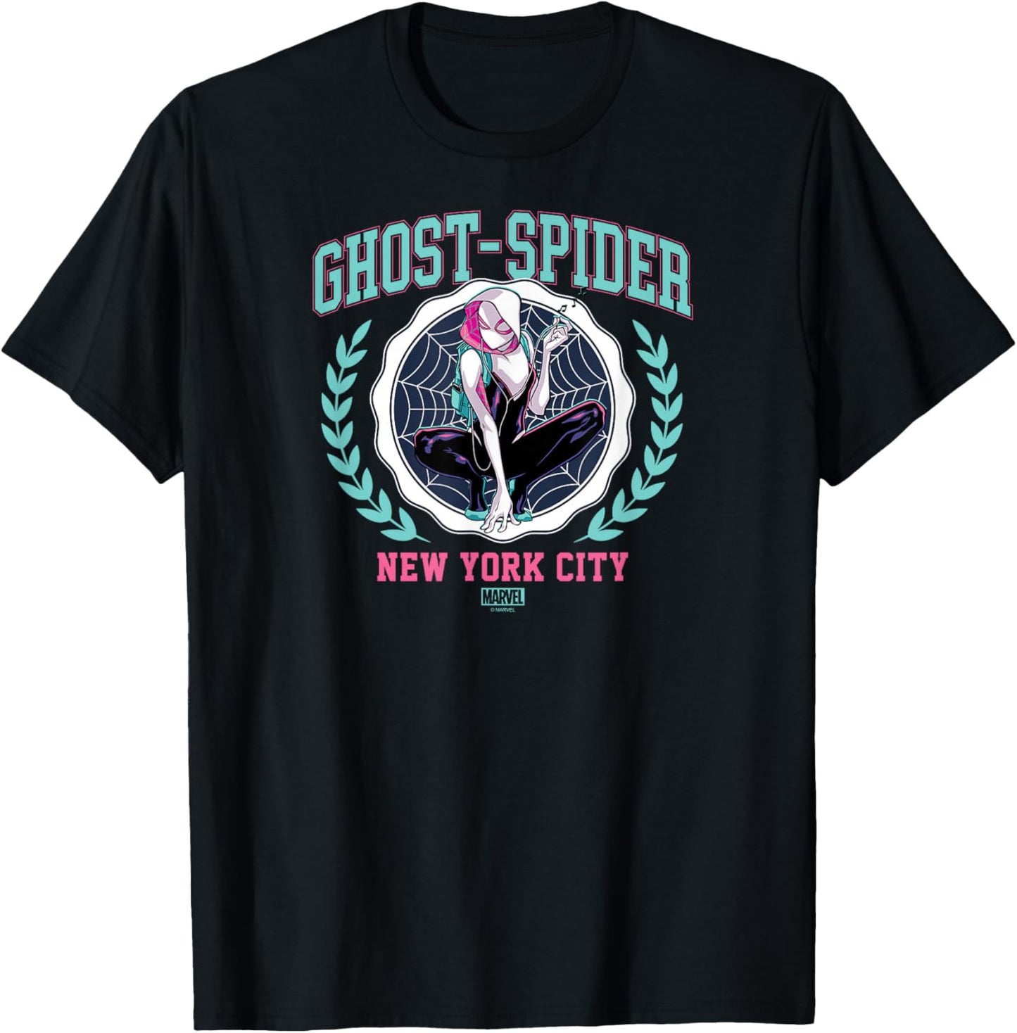 Ghost Spider - Collegiate T-Shirt - T-Shirt | Black