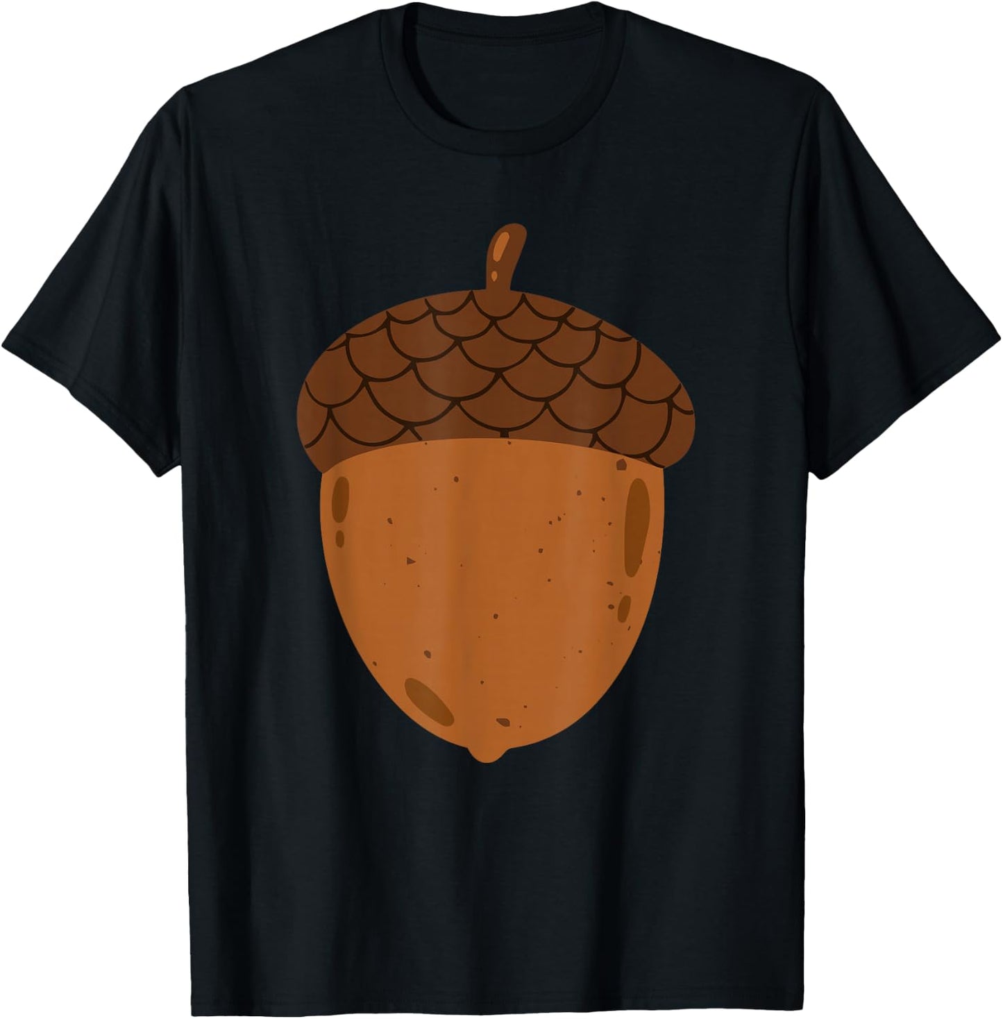 Big Acorn Costume Cute Easy Food Halloween T-Shirt - T-Shirt | Black