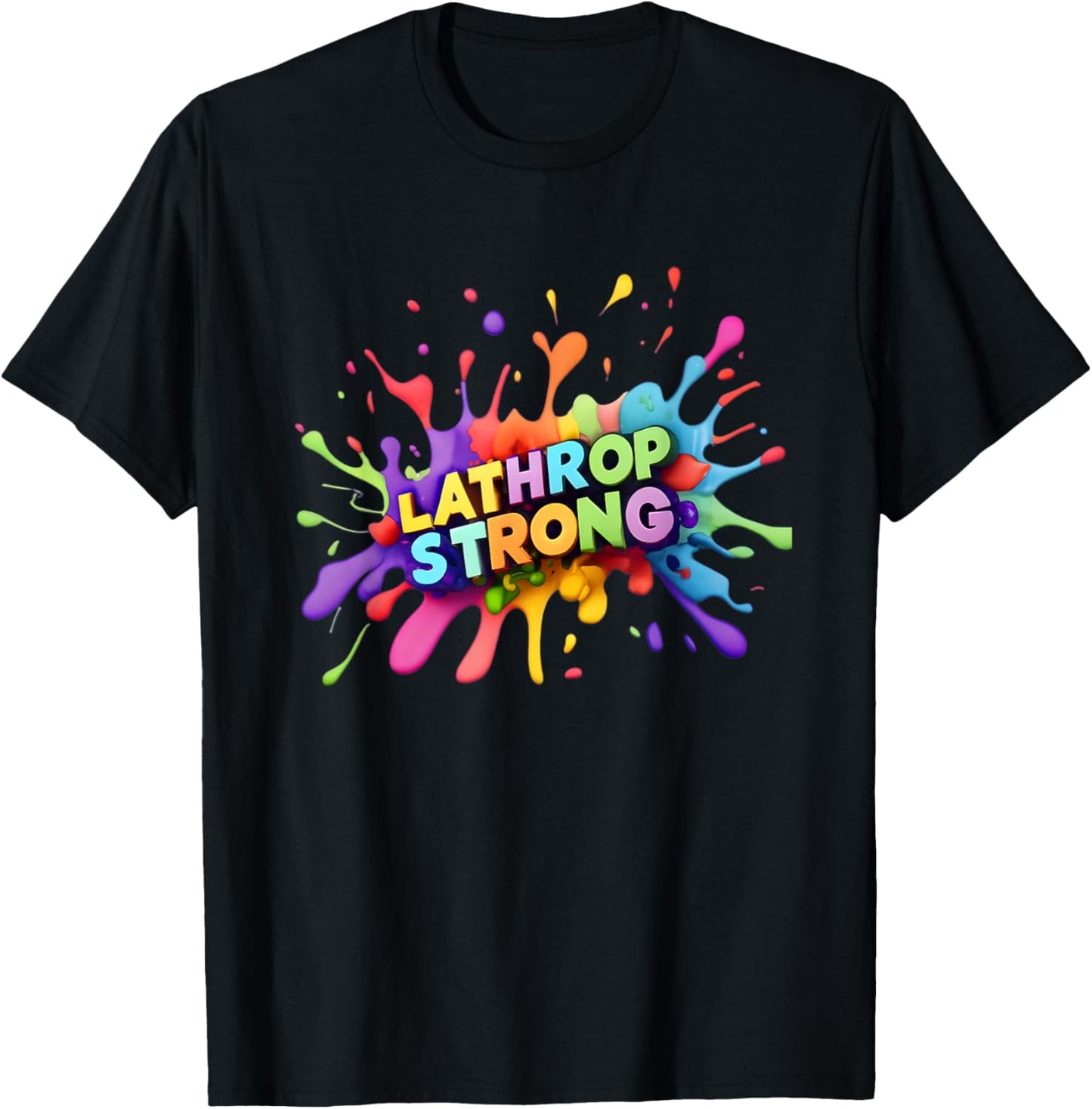 Lathrop Strong Colour Burst T-Shirt - T-Shirt | Black