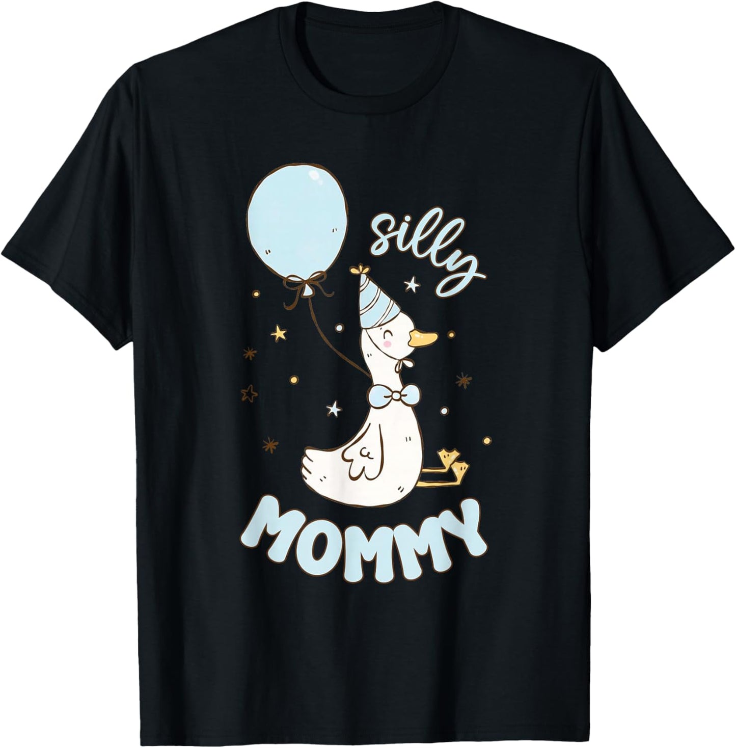 Silly Mommy Silly Goose 1st Birthday Boy Family Matching T-Shirt - T-Shirt | Black