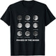 Moon Phases - Moon Cycle - Lunar Cycle - Lunar Eclipse T-Shirt - T-Shirt | Black