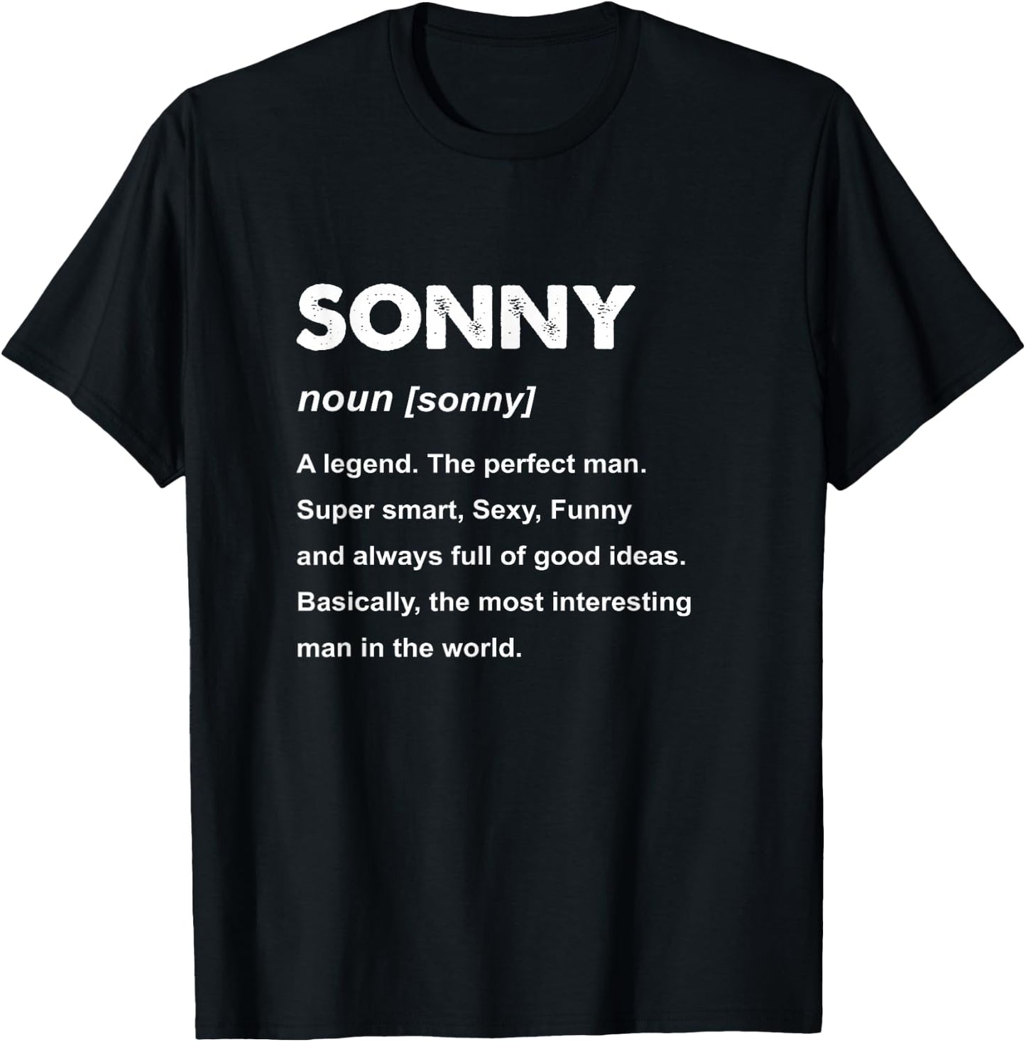 Sonny Name T-Shirt - T-Shirt | Black
